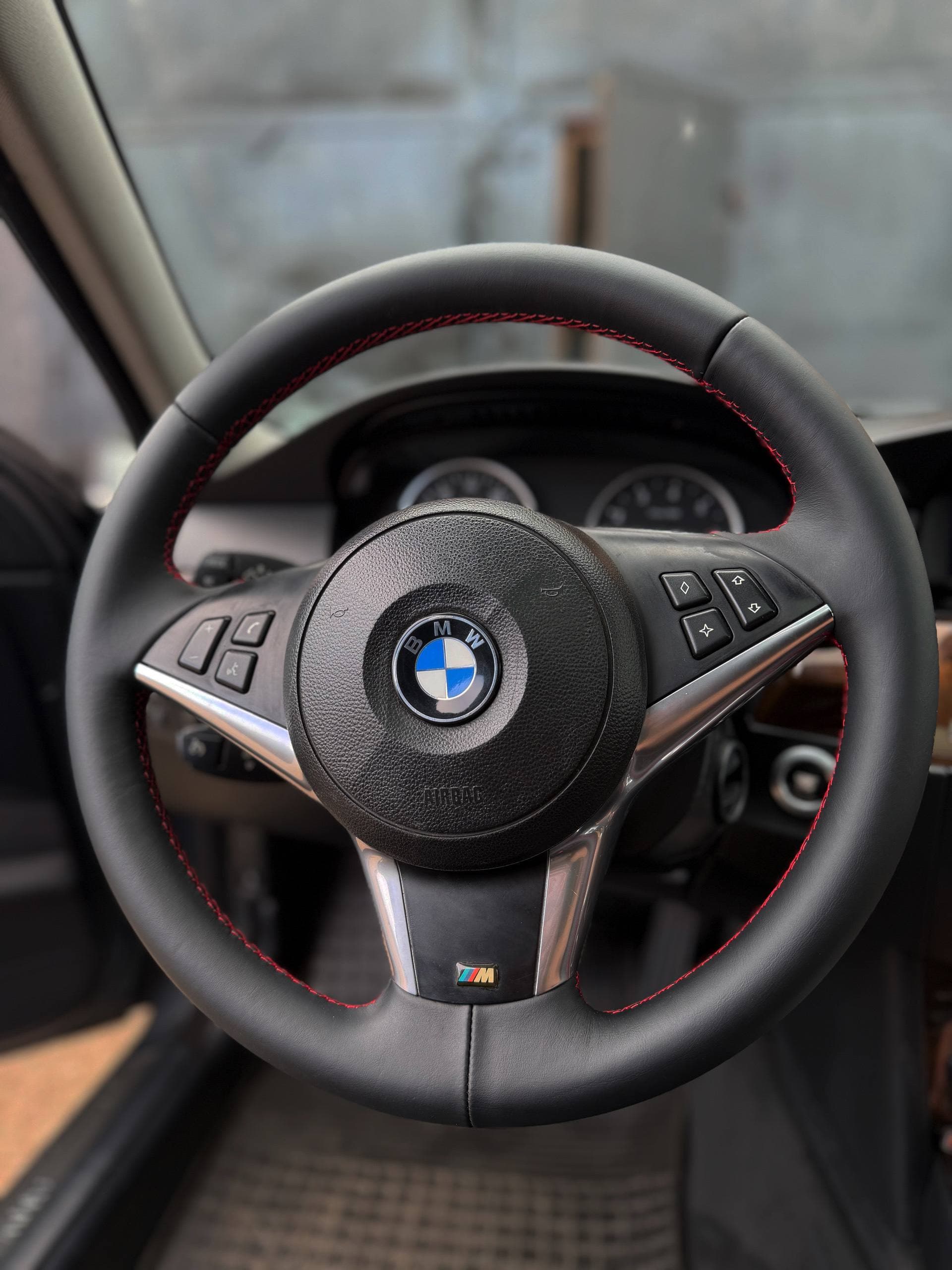 После: Перетяжка руля M-Sport